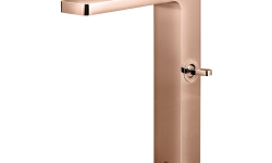 NOKEN LOUNGE Высокий смеситель для раковины каскадный, без ДК, 8 л/мин, медь мини 1