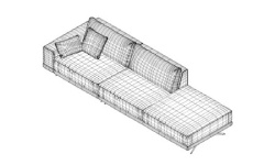 GAMADECOR COMPOSITION 5 S2 Диван в комплекте левый 348x108 см, Спецзаказ. мини 3 4