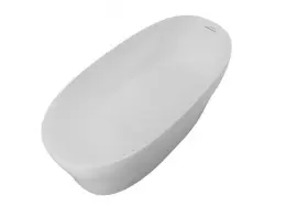 ALLEN BRAU KRION NEO Ванна Solid Stone отдельностоящая 1700х800 мм слив-перелив, белый матовый
