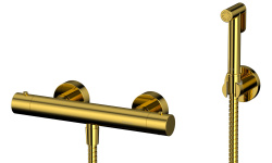 WHITECROSS Y Гигиенический душ с термостатом внешнего монтажа, Золото мини 1