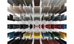 ANTL Настенная полка из алюминия с нижней светодиодной подсветкой, bianco opaco мини 3 4