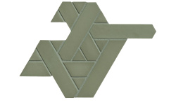 MUTINA WEAVING GREEN SAN JIAO 42.9х30.3 мини 1