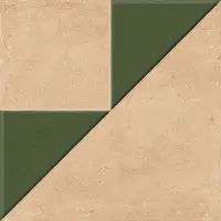 керамогранит HARMONY KORA CLAY DECOR GREEN LT 22.3х22.3 Q-61