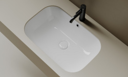 CERAMICANOVA Era Раковина встраиваемая снизу с переливом, 610x405x190 мм, белый мини 3 7