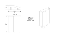 ORAC ДЕКОРАТИВНЫЙ ЭЛЕМЕНТ 126x160x41 мини 3 2
