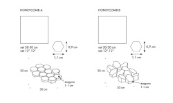 MUTINA PHENOMENON HONEYCOMB B BIANCO 30х30 мини 3 6