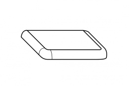 BURG B.ME Топ-крышка для шкафчика, 350х355хH30 мм, F5981 White Matt