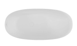 ALLEN BRAU KRION NEO Ванна Solid Stone отдельностоящая 1700х800 мм слив-перелив, белый матовый мини 3 3