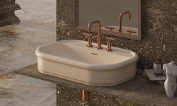 Salini OPERA Раковина накладная 750х500х160 мм, с переливом, БЕЗ ДК, S-Sense - RAL глянцевый мини 3 6