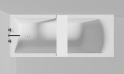 Salini Gabbiano IN 780/1 Полка для встраиваемой ванны 780х180х14 мм, S-Stone - RAL мат мини 3 5