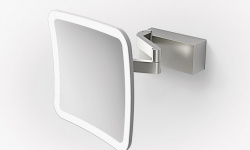 DW VISION S Зеркало настенное косметическое, 20x20x11 см, 5x, нержавеющая сталь с матовым покрытием мини 1
