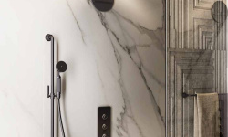 GESSI VENTI20 Верхний душ Ø300 мм с кронштейном из стены 400 мм, Chrome мини 3 5