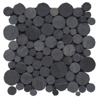LANTIC PARADISE ROUND STONE NEGRO 31.5x31.5 G-110