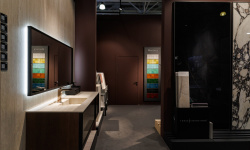 BRENTA PRIME Раковина интегрированная из керамогранита без слива 50x38 см, B51 Travertino light мини 3 4