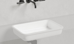 Salini MAREA 09 Раковина встраиваемая 550х380х126 мм, без перелива, БЕЗ ДК, S-Stone - белый матовый мини 1