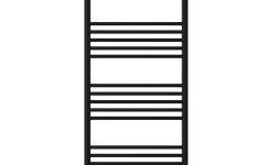 СУНЕРЖА Богема прямая 3.1 Полотенцесушитель (электрика), 1200х500 мм, МЭМ правый, Матовый чёрный мини 3 3