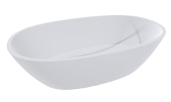 Salini SOFIA Раковина накладная 560х335х150 мм, без перелива, БЕЗ ДК, S-Sense - белый глянец мини 1