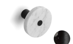 BERTOCCI CARRARINO Полотенцедержатель, Ø11 см, Nero Marquina/черный мат мини 1