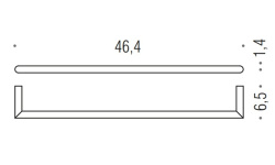 COLOMBO Mini Полотенцедержатель 46,4 см, PVD золото матовое мини 3 4