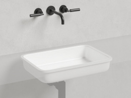 Salini MAREA 09 Раковина встраиваемая 550х380х126 мм, без перелива, БЕЗ ДК, S-Stone - белый матовый