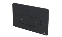 NOKEN OVAL Клавиша для двойного смыва, чёрный мини 1