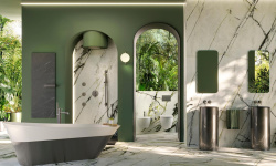 NOKEN PACK ROME Раковина напольная 406хН850 мм со смесителем, AISI 304 брашированный титан мини 3 6