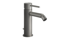 GESSI FLESSA Смеситель для биде с донным клапаном на 1 1/4”, Steel Brushed мини 1