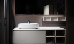 BRENTA FLY FL01 Тумба подвесная с одним выдвижным ящиком, L100хP49,6хh44 см, MZZ Матовый лак мини 3 6