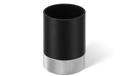 DW CLUB BOD 1 Стакан настольный, H9,6x6,75x6,75 см, Черный матовый/Хром мини 1