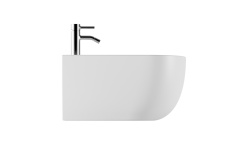 ALICE UNICA Биде подвесной 55х35 см, форма-круг, белый глянцевый мини 3 4