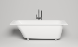 Salini ORLANDA KIT 180 Ванна встраиваемая 1800х800 мм, S-Stone - белый матовый/фурнитура белый мини 1