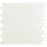 мозаика VIDREPUR CIRCLE WHITE BR (2.5х2.5) 30.6х31.4