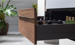 NOKEN ESSENCE C Модуль подвесной корпус из аллюминия 795х290х435 мм, чёрный/фасад цвет орех мини 3 6