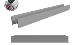 ANTL Настенная полка из алюминия, H9х13,5хL63 см, goffrato мини 1