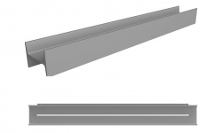 ANTL Настенная полка из алюминия с прорезью с нижней светодиодной подсветкой, bianco opaco мини 1