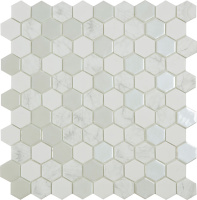 VIDREPUR ANTARCTICA SNOW HEX (3.5Х3.5) 31.7х30.7
