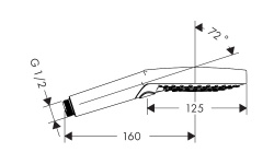HANSGROHE Raindance Select S Ручной душ 120 3jet, матовый черный мини 3 3