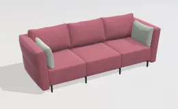 GAMADECOR FOLD S2 3 Диван на ножках в комплекте 274x108 см, Спецзаказ!