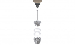 CIELO Универсальный донный клапан Click-Clack с керамической накладкой, Arenaria мини 1