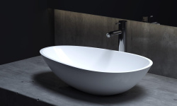 Salini PAOLA Раковина накладная 580х345х140 мм, без перелива, БЕЗ ДК, S-Sense - белый глянцев мини 3 3