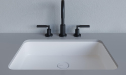 Salini MAREA 09 Раковина встраиваемая 550х380х126 мм, без перелива, БЕЗ ДК, S-Stone - белый матовый мини 3 5