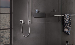 KEUCO Editionen Полочка для душа, 320x120x90 мм, черный (RAL 9011) мини 3 3