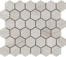 мозаика L'Antic Colonial LANTIC ESSENTIAL HEXAGON SILVER WOOD 25.8х29.8 G-135