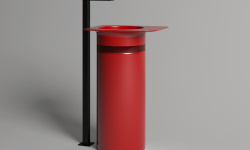 Salini NINFEA 01 Раковина напольная 545х447х900 мм, S-Stone - RAL матовый/Вставка из S-Shine - RAL мини 3 2