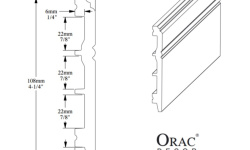 ORAC ПЛИНТУС 108x13x2000 мини 3 3
