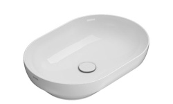 GLOBO T-EDGE Раковина на столешницу/полувстроенная 60х41хh14 см, bianco мини 1