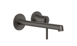 GESSI INGRANAGGIO Смеситель для раковины из стены на 2 отв., Black Metal Brushed PVD мини 1