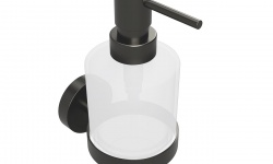 BEMETA GRAPHIT Дозатор для жидкого мыла настенный, 200мл, 145x75x100 мм, стекло/графит мини 1