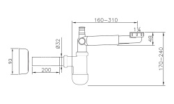 RAVAK Сифон для умывальника универсальный мини 3 2