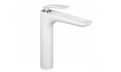 KLUDI BALANCE Смеситель для раковины, 1 отв., 8 л/мин, G 3/8, DN 10, без ДК, белый/хром мини 1